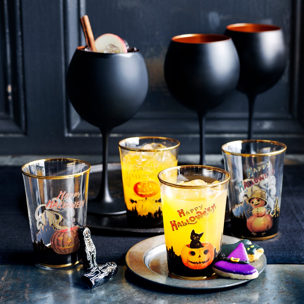 Black Matte & Copper Wine Glasses