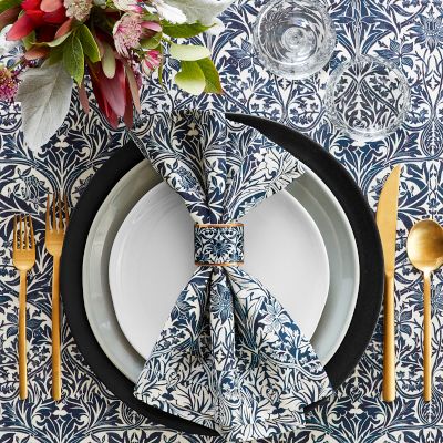 Morris & Co. x Williams Sonoma Bluebell Napkin Rings, Set of 4
