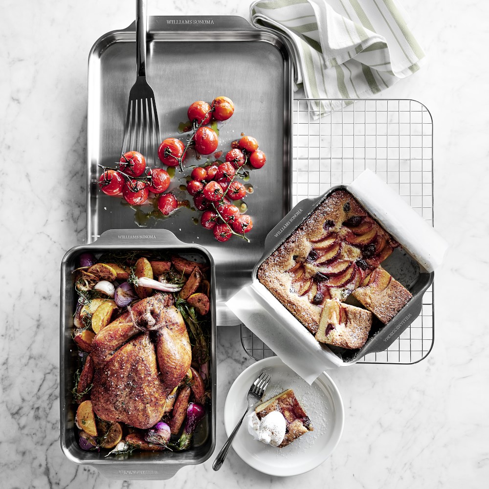 Williams Sonoma Signature Thermo-Clad™ Stainless Steel Ovenware, Set of 4