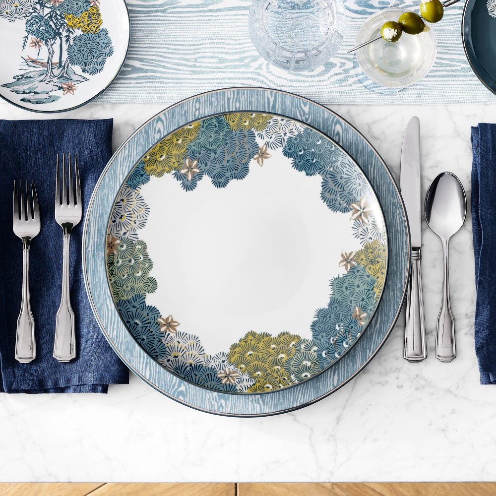 Scalamandré x Williams Sonoma Sea of Trees Dinner Plates