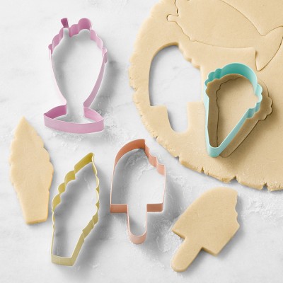 Williams Sonoma Ice Cream Cookie Cutters on Ring, Set of 4