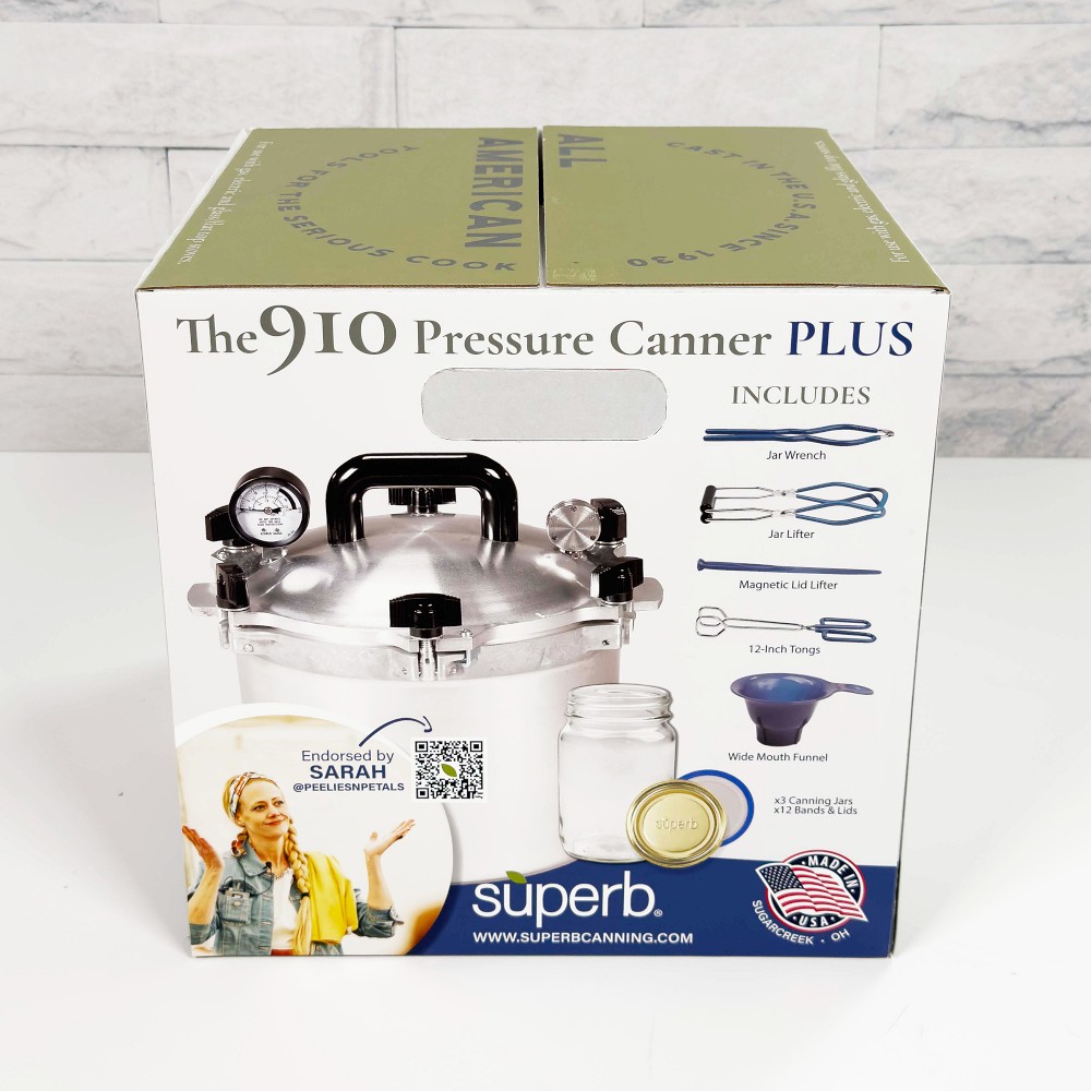 All American Aluminum Pressure Cooker, 10.5-Qt. with Rack & Superb Jars Accessory Kit