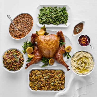Williams Sonoma Test Kitchen Spatchcock Turkey Dinner Serves 12-14