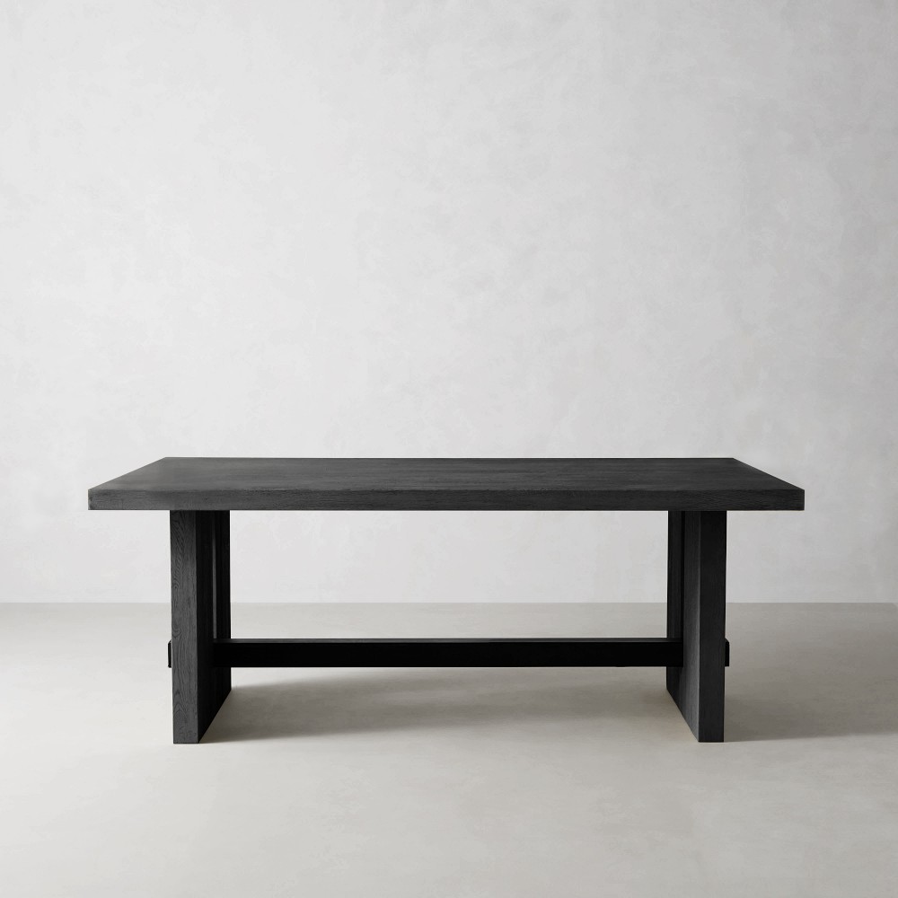 Montauk Rectangular Dining Table, Midnight Black (82