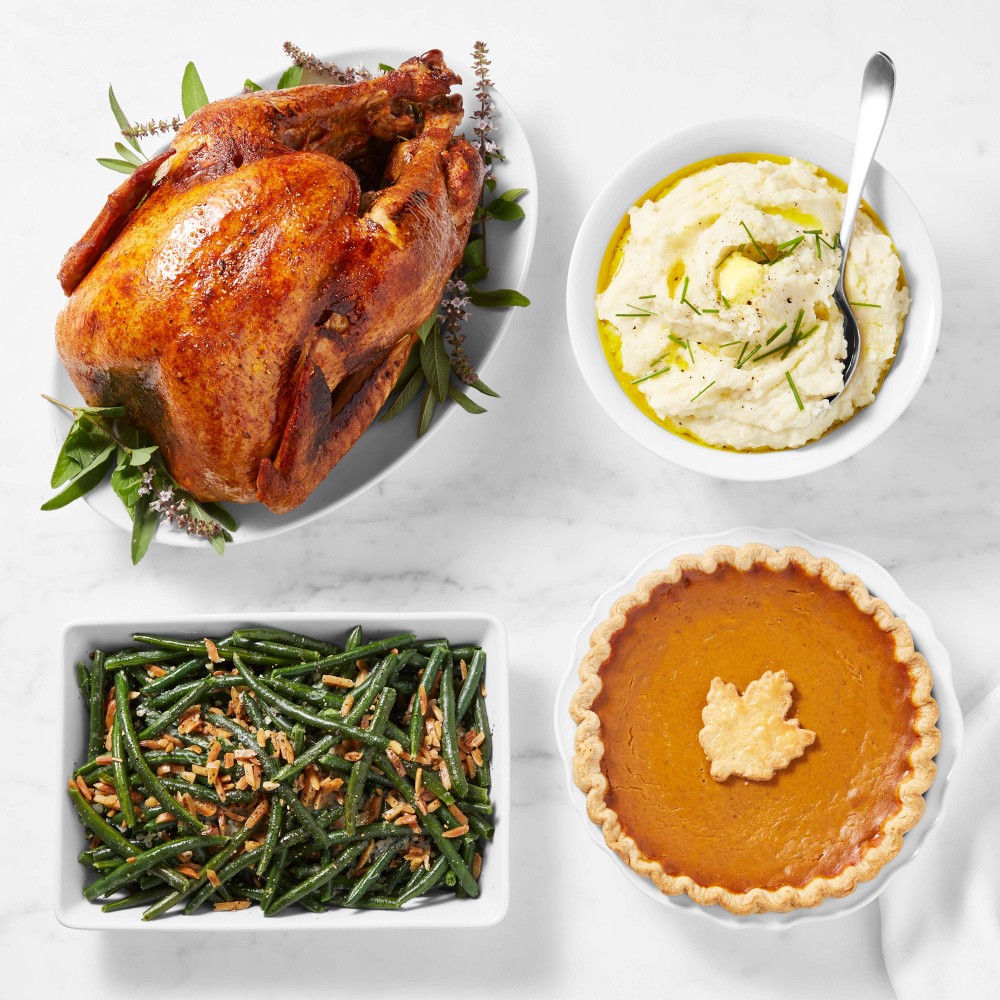 Williams Sonoma Complete Thanksgiving Whole Roasted Turkey Dinner, Serves 8