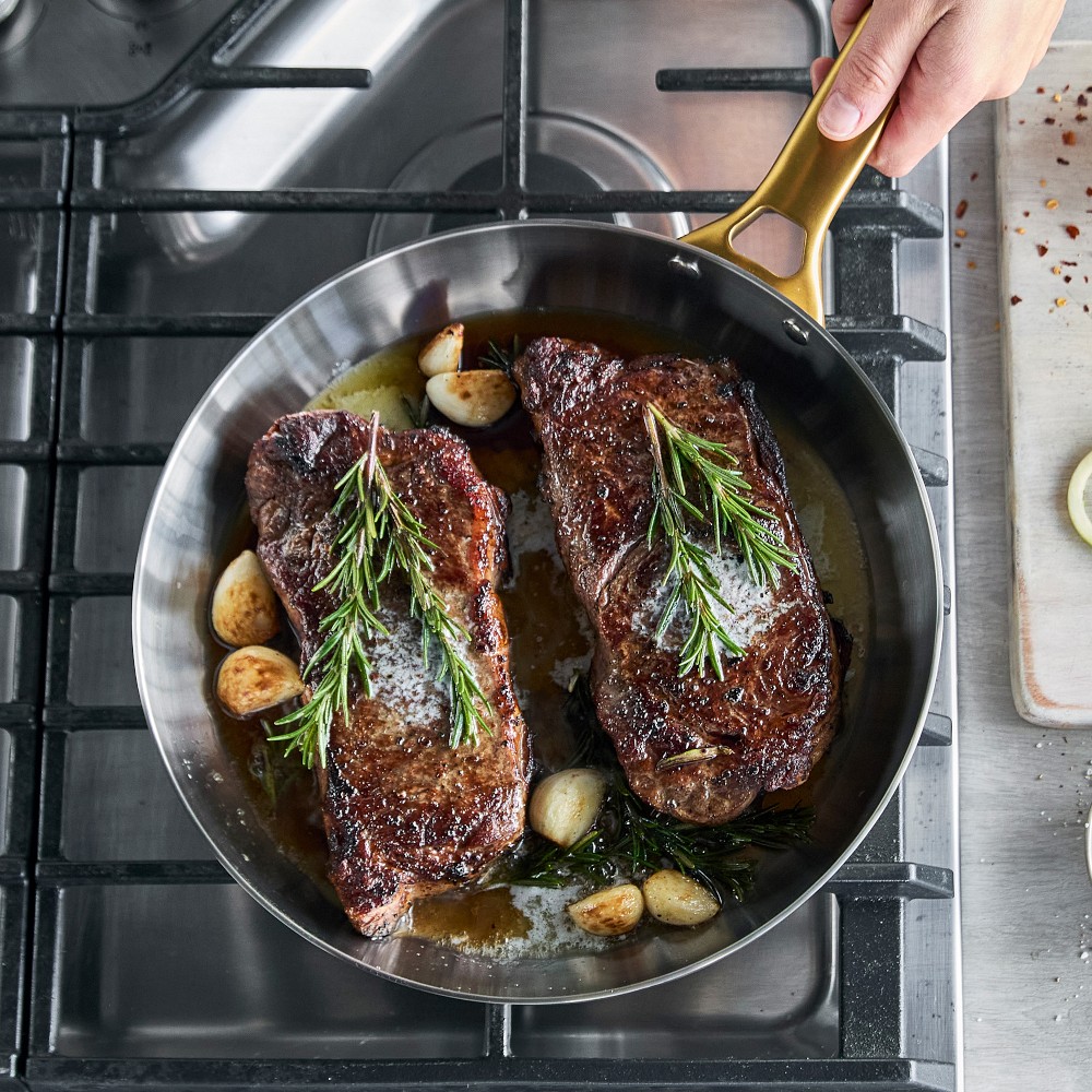 GreenPan™ Reserve Uncoated Stainless-Steel 2-Piece Fry Pan Set, 10