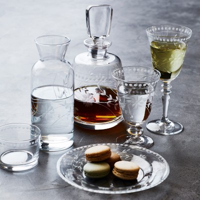 Vintage Etched Carafe