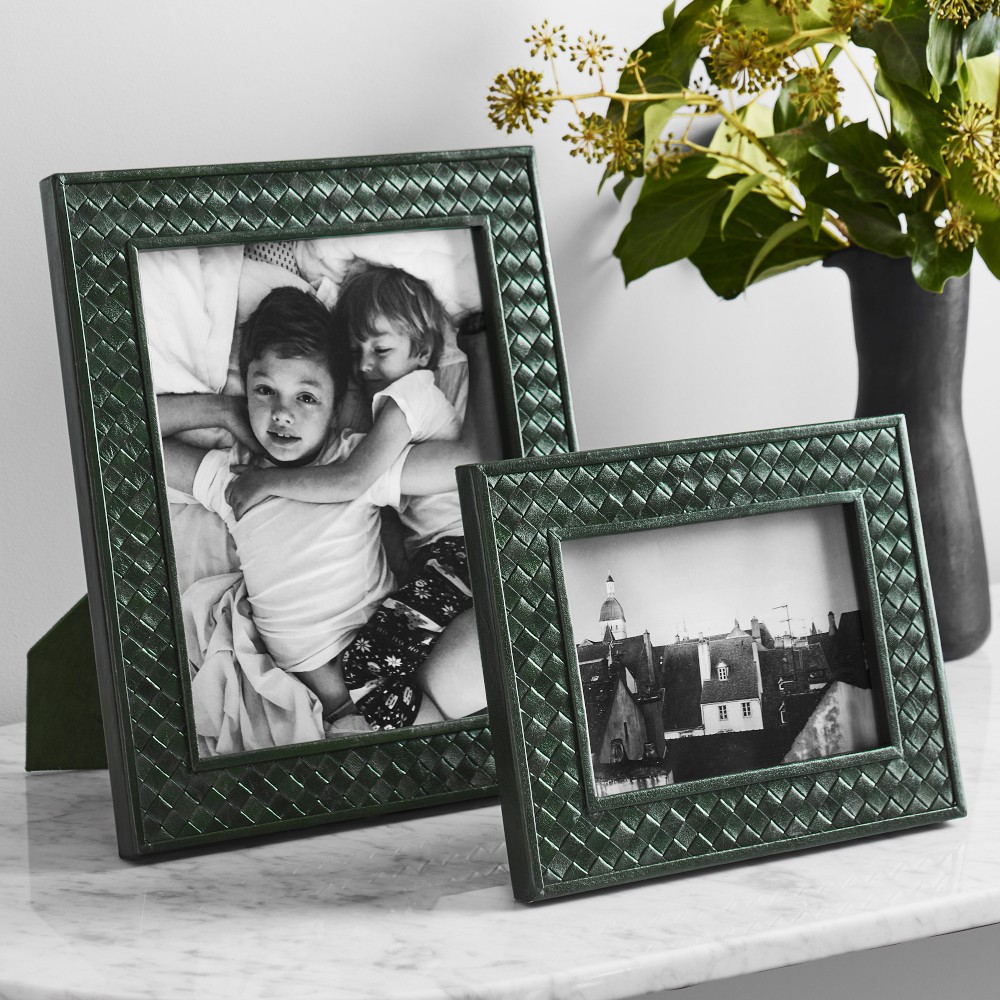 Woven Leather Picture Frame