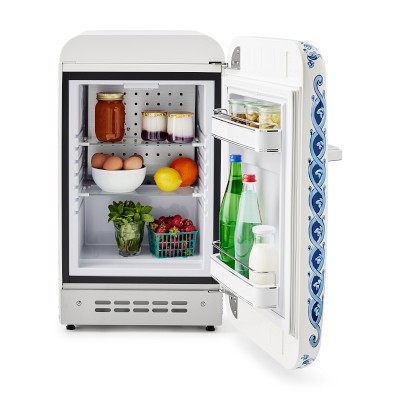 SMEG Dolce & Gabbana Fab 5 Refrigerator, Blu Mediterraneo