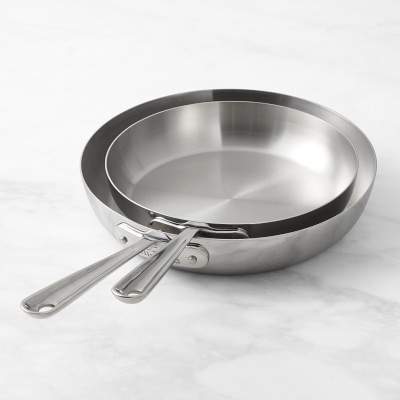 All-Clad D3® Tri-Ply Stainless-Steel French Skillet Set, 9
