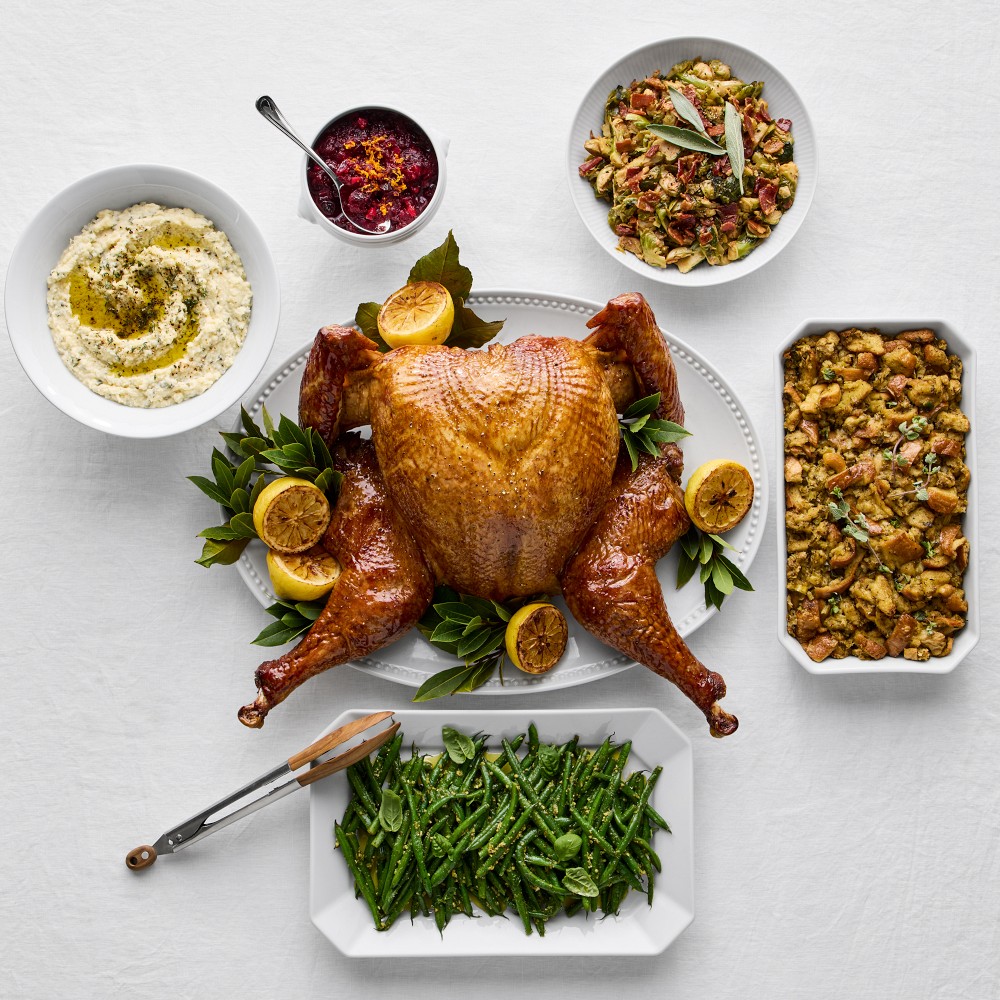 Williams Sonoma Test Kitchen Spatchcock Turkey Dinner Serves 4-6