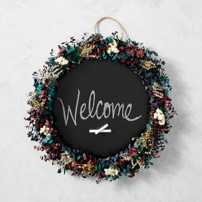 Chalkboard Live Wreath, 30