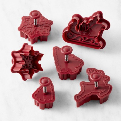 Williams Sonoma Holiday Twas Pie Punches, Set of 6