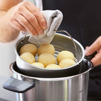 Fissler Vitavit Premium Stovetop Pressure Cooker with Steamer Insert