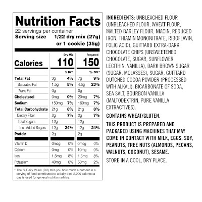 Williams Sonoma Double Chocolate Cookie Mix