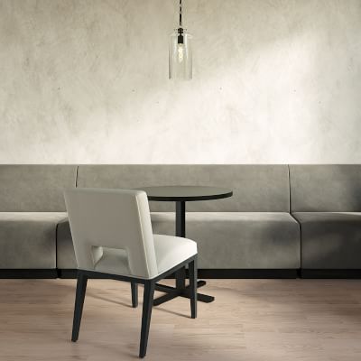 Garbo Upholstered Customizable Banquette – Smooth Back