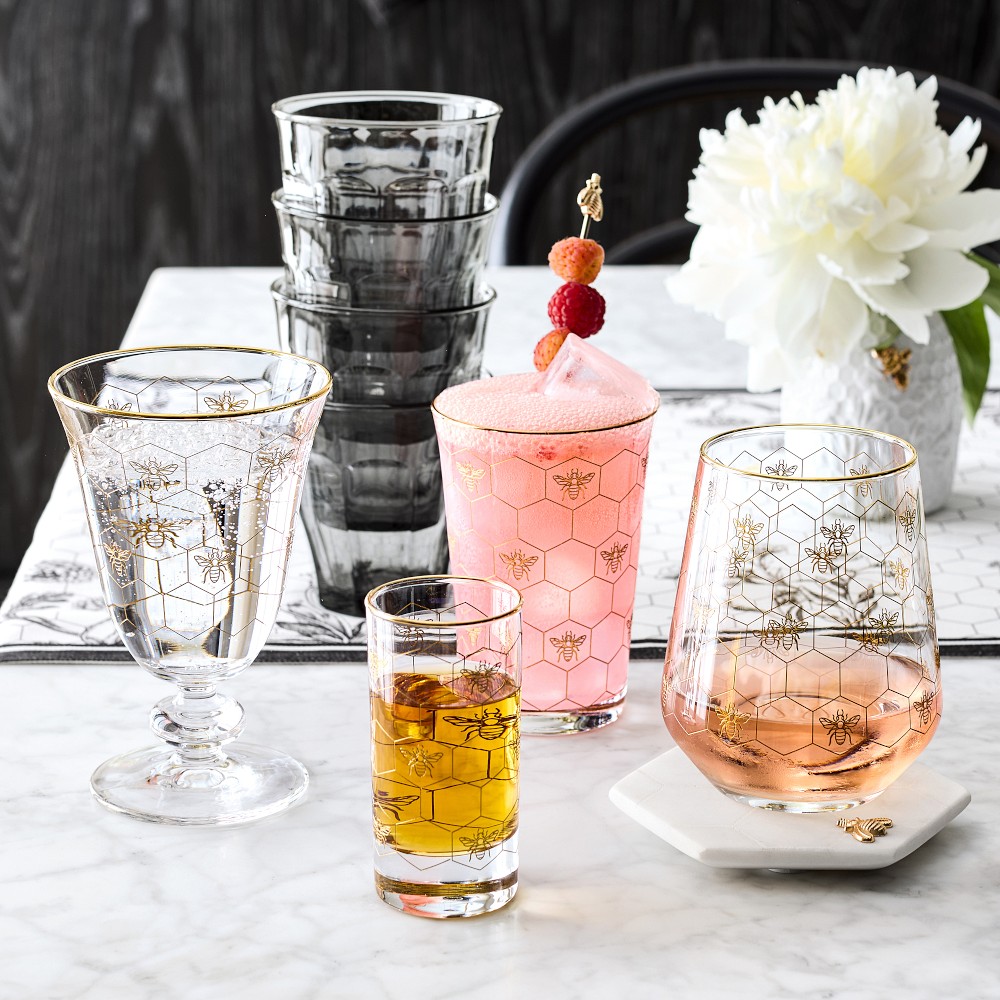 Honeycomb Tumblers, 9-oz, Set of 4