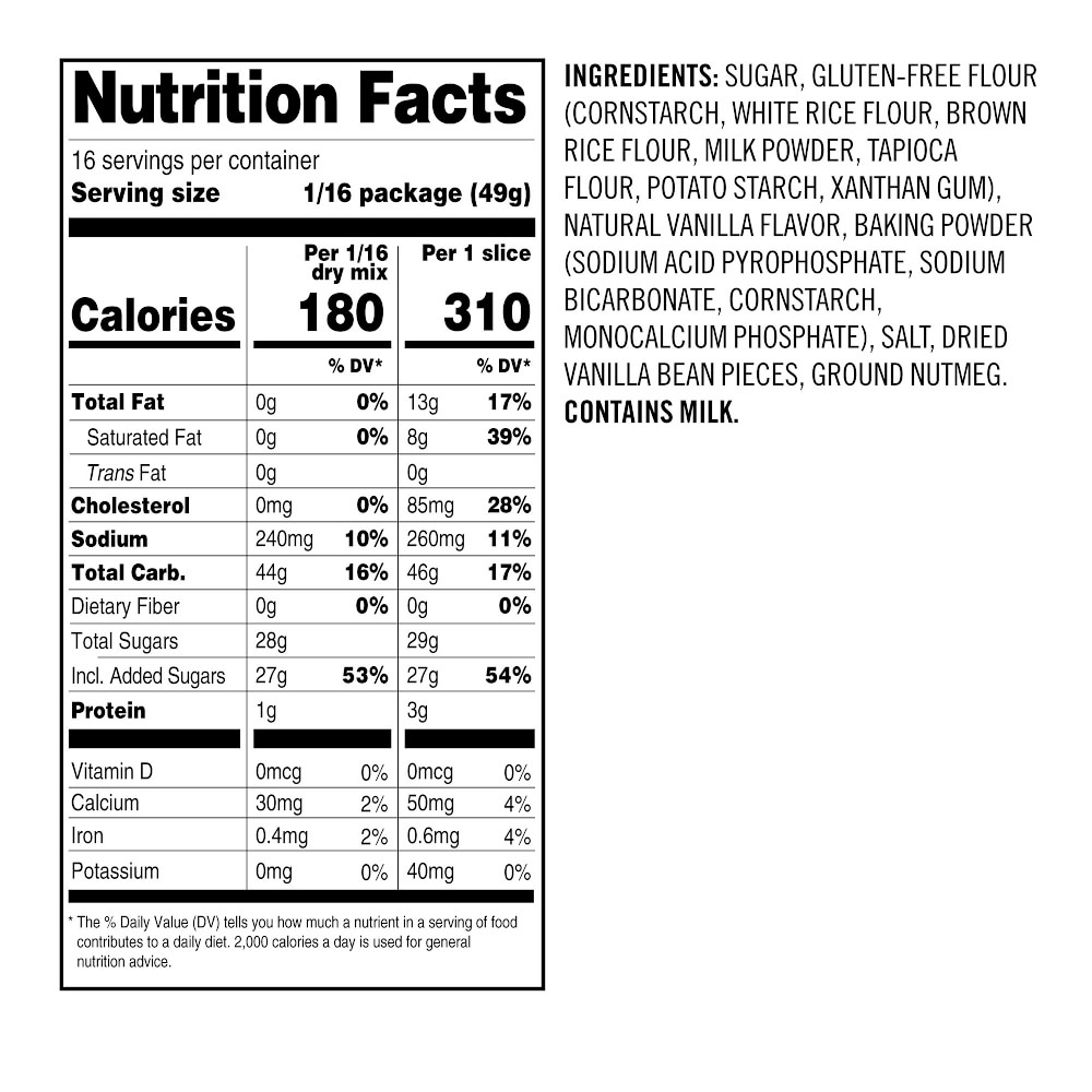 Williams Sonoma Gluten-Free Vanilla Bundt® Cake Mix