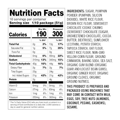 Williams Sonoma Gluten-Free Quick Bread Mix, Pumpkin Chocolate Chunk