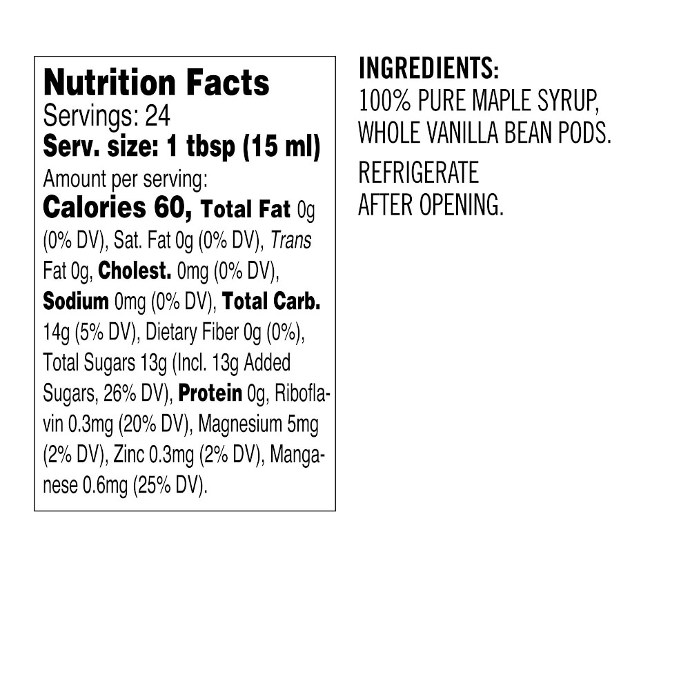 Nielsen-Massey x Williams Sonoma Vanilla Maple Syrup