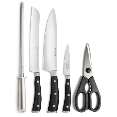 Wüsthof Classic Ikon Starter Knife Block, Set of 6