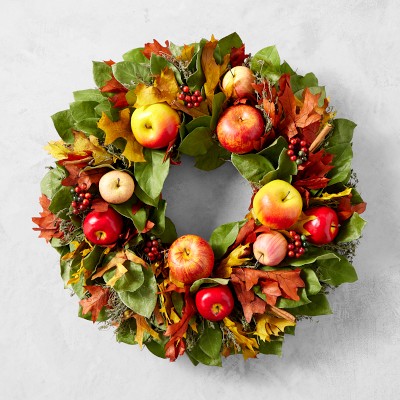 Apple Harvest Live Wreath, 22