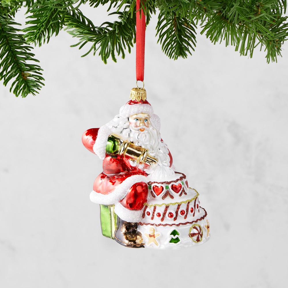 Cake Santa Ornament