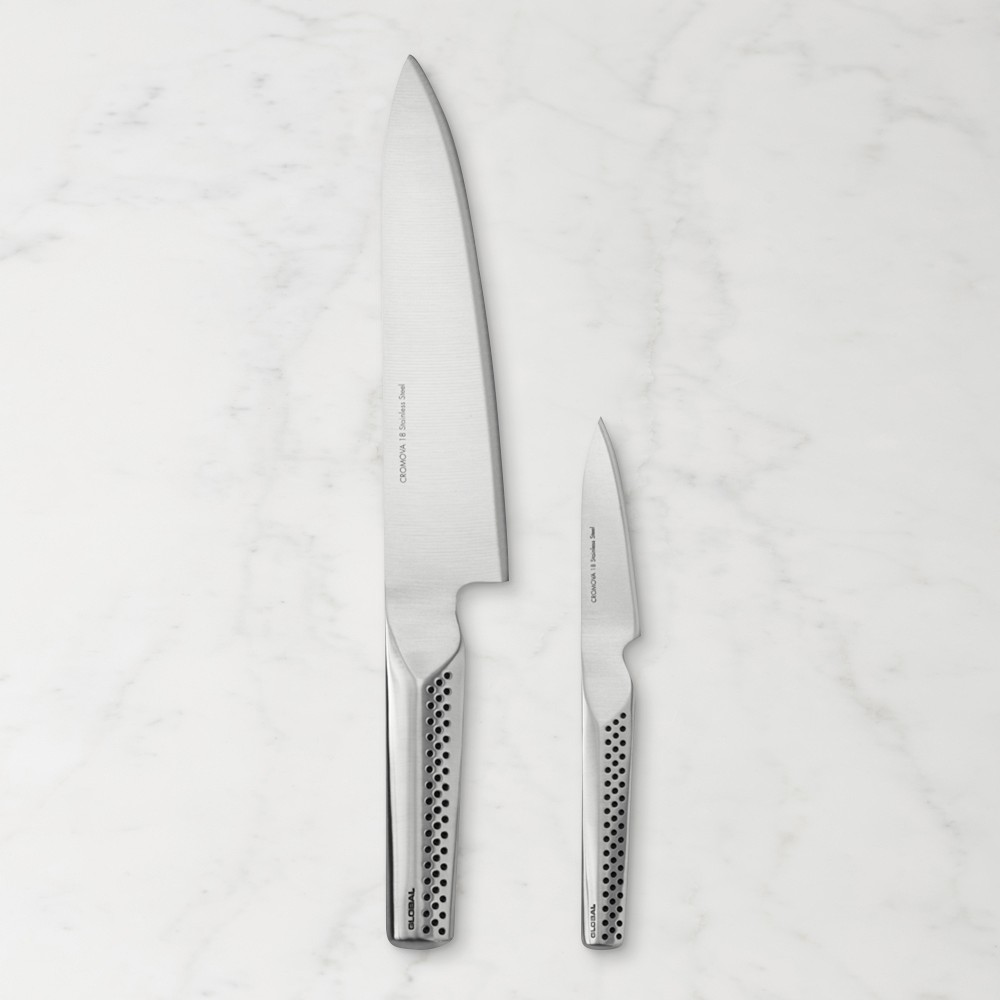 Global Ukon Prep Paring Chef's Knives, Set of 2