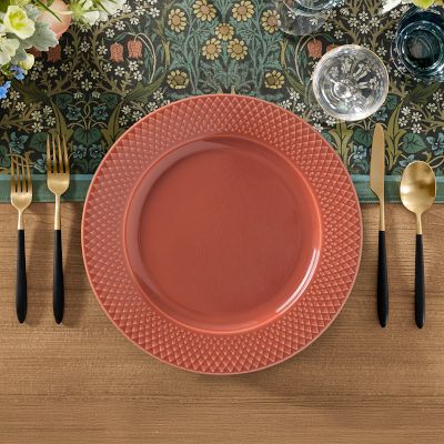 Lyngby Porcelain Rhombe Lunch Plates, Set of 4