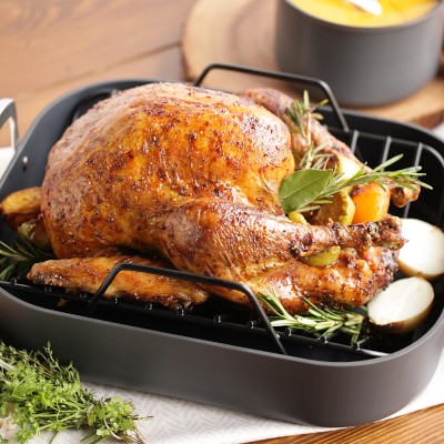 All-Clad HA1 Expert Hard Anodized Nonstick Roaster with Rack, 13