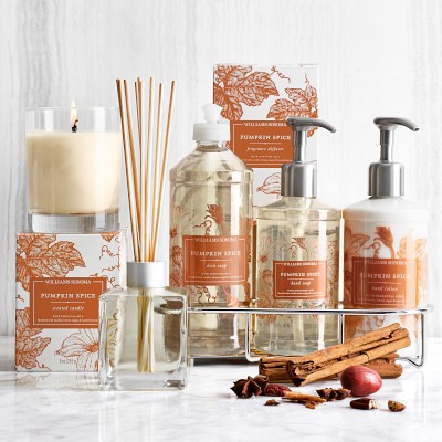 Williams Sonoma Pumpkin Spice Hand Soap, Lotion & Candle 4-Piece Set