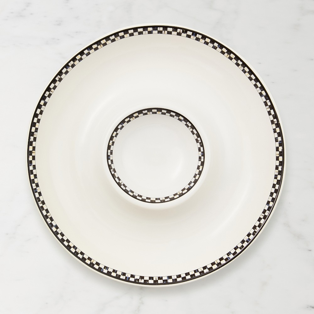 MacKenzie-Childs Everyday Stoneware Chip & Dip Tray