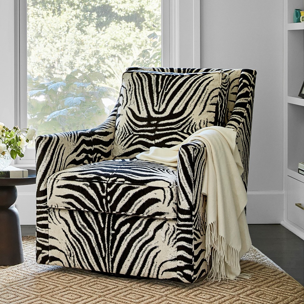 Zebra Swivel Chair
