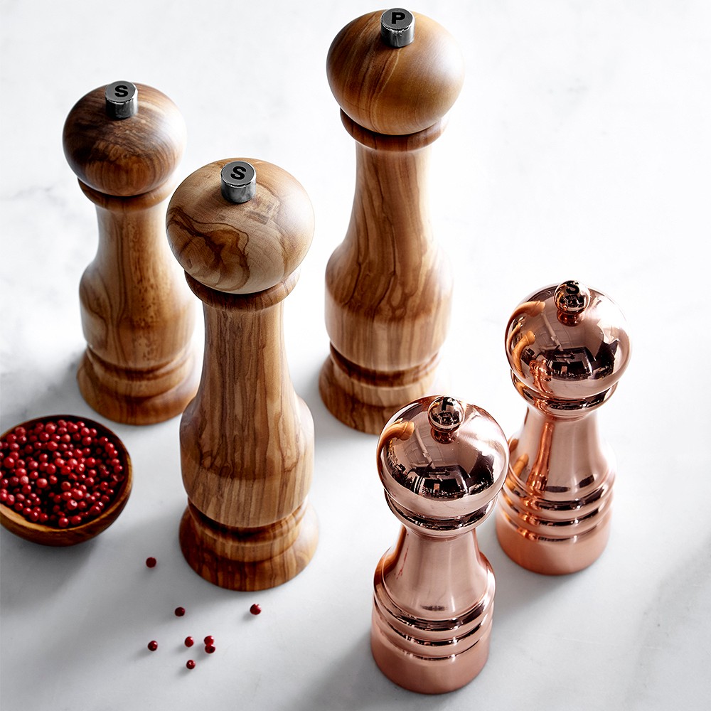 Williams Sonoma Polished Salt & Pepper Mills Set, 6