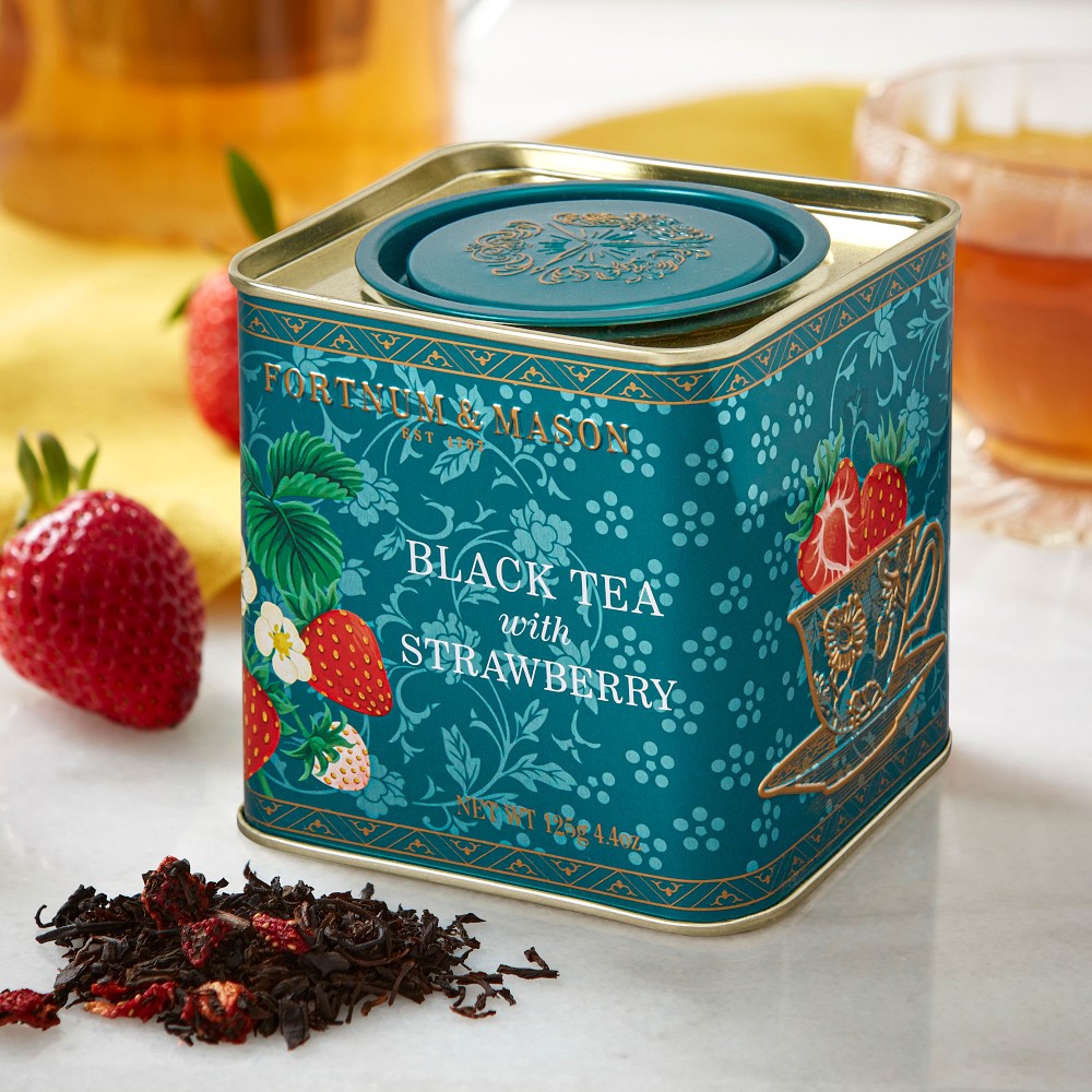 Fortnum & Mason Black Tea with Strawberry Loose Leaf Tin