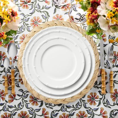 Pillivuyt Bamboo Porcelain Bread & Butter Plates, Set of 4