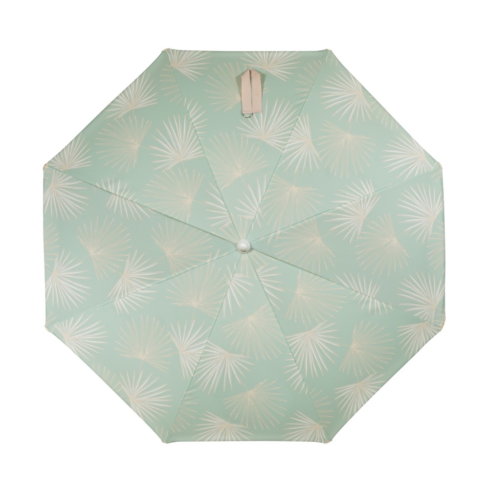 6.5' Round Beach State Summerland Portable Umbrella, Palm Beach