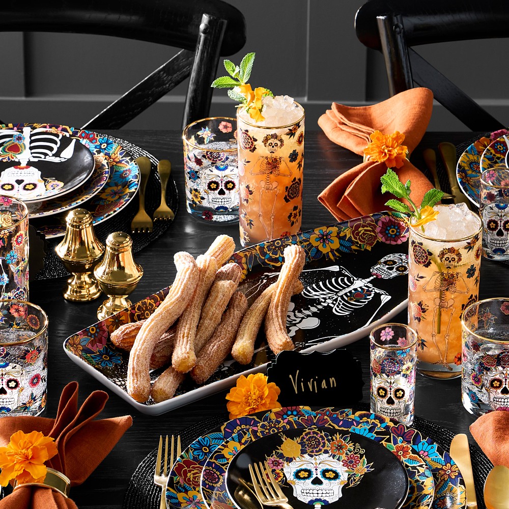 Day of the Dead Skeleton Platter