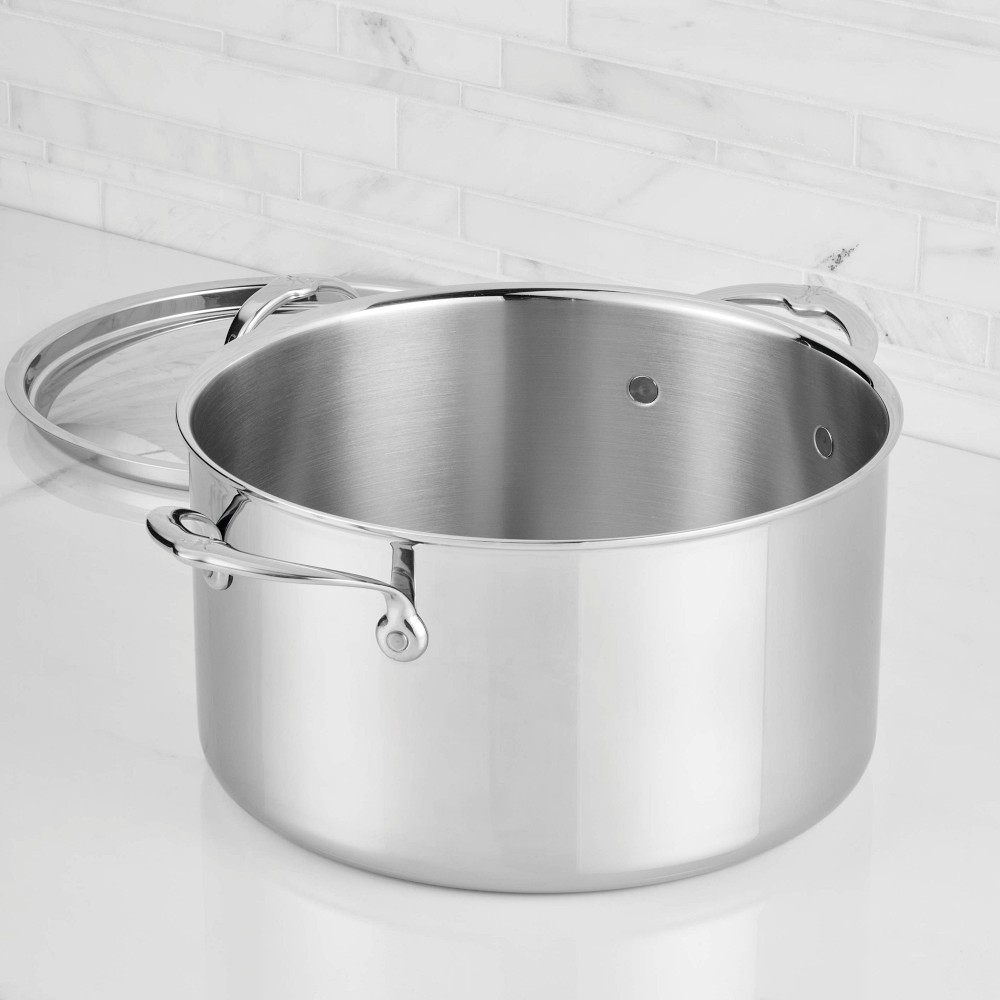 Hestan ProBond Luxe Professional Clad Stainless-Steel Stockpot, 8-Qt.