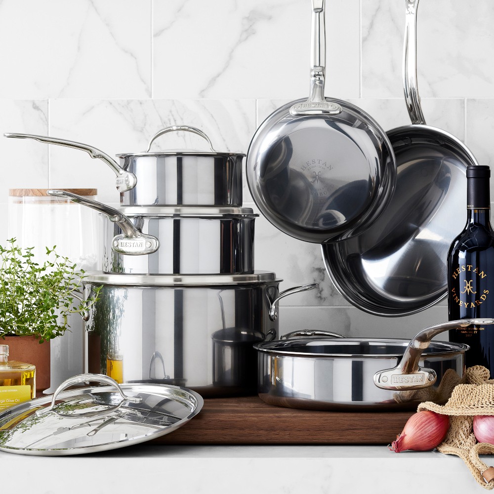 Hestan NanoBond® Titanium Stainless-Steel 10-Piece Cookware Set