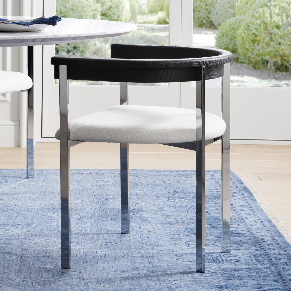 Tulip Upholstered Dining Armchair