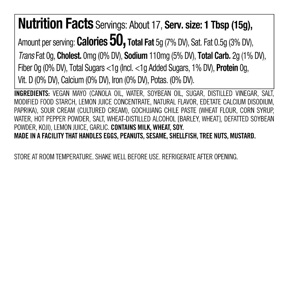 Williams Sonoma Big Dipper, Gochujang Aioli