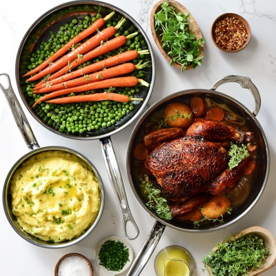 Hestan NanoBond® Titanium Stainless-Steel 5-Piece Cookware Set
