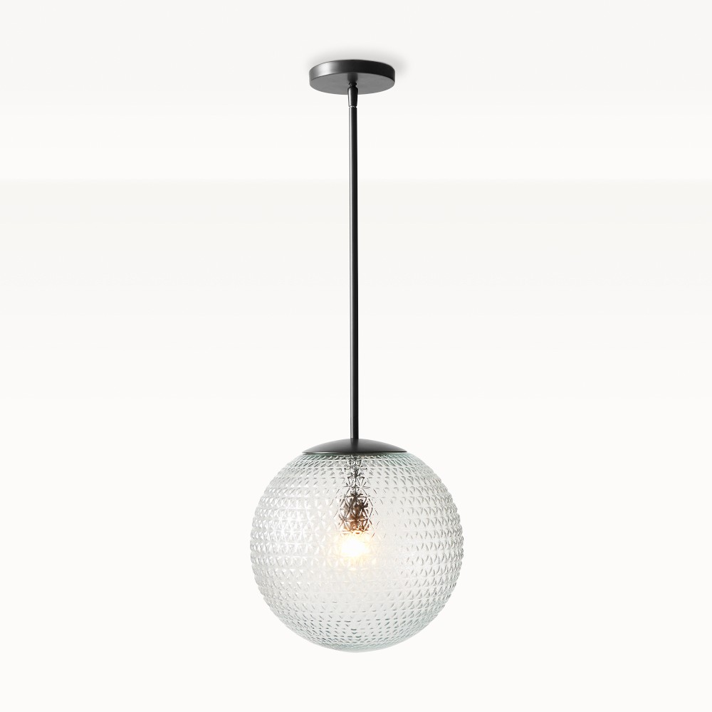 Fulton Pendant, Clear Glass