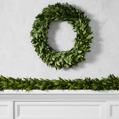 Bay Leaf Live Wreath & Garland
