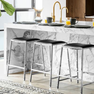 Dessau Upholstered Backless Counter & Bar Stool