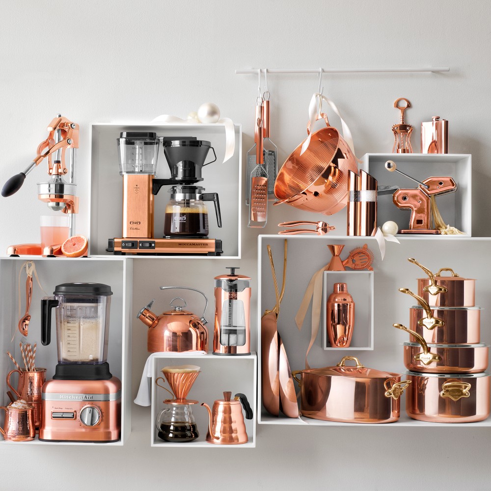 Chantal Copper Whistling Tea Kettle