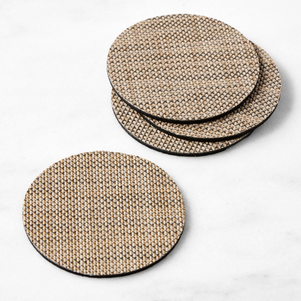 Chilewich Mini Basketweave Coasters, Set of 4