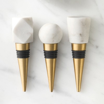 Williams Sonoma Marble Wine Stoppers, Set of 3