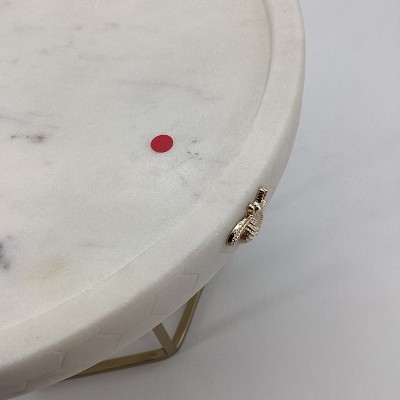 OPEN BOX: Marble Honeycomb Beverage Dispenser Base